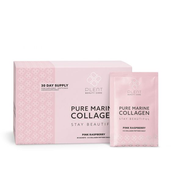 Plent Beauty Care Pure Marine Collagen Pink Raspberry 30 day supply