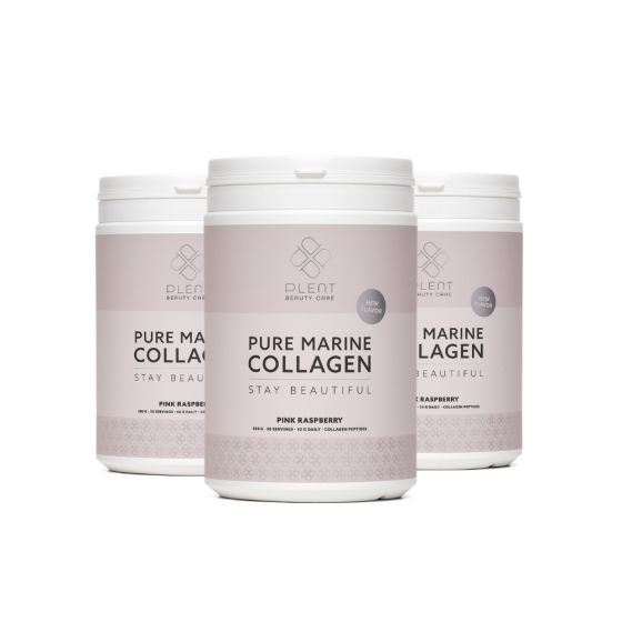 Plent - Viscollageen (+ Vit C) Pink Raspberry - 3 x 300g 